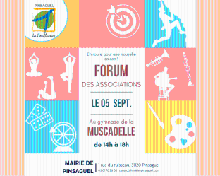 Affiche forum des associations 2026, Pinsaguel