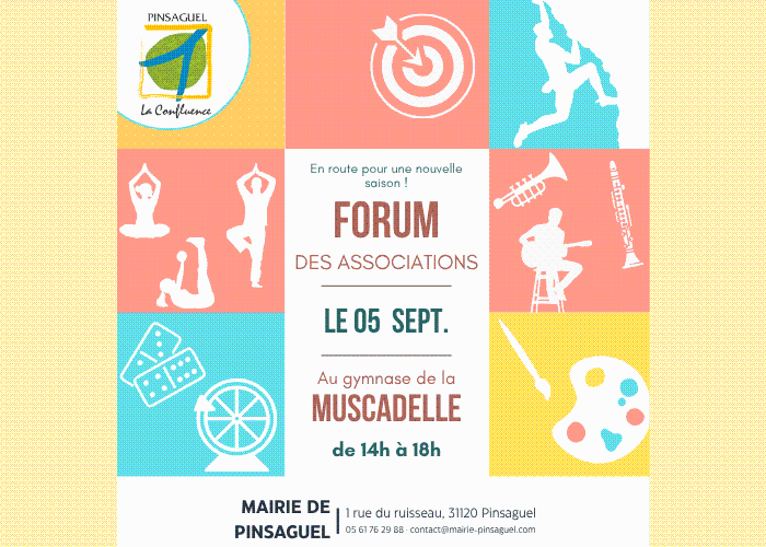Affiche forum des associations 2026, Pinsaguel