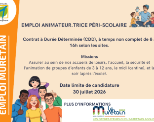 Offre d'emploi animateur, Muretain Agglo