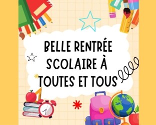 Image belle rentrée scolaire